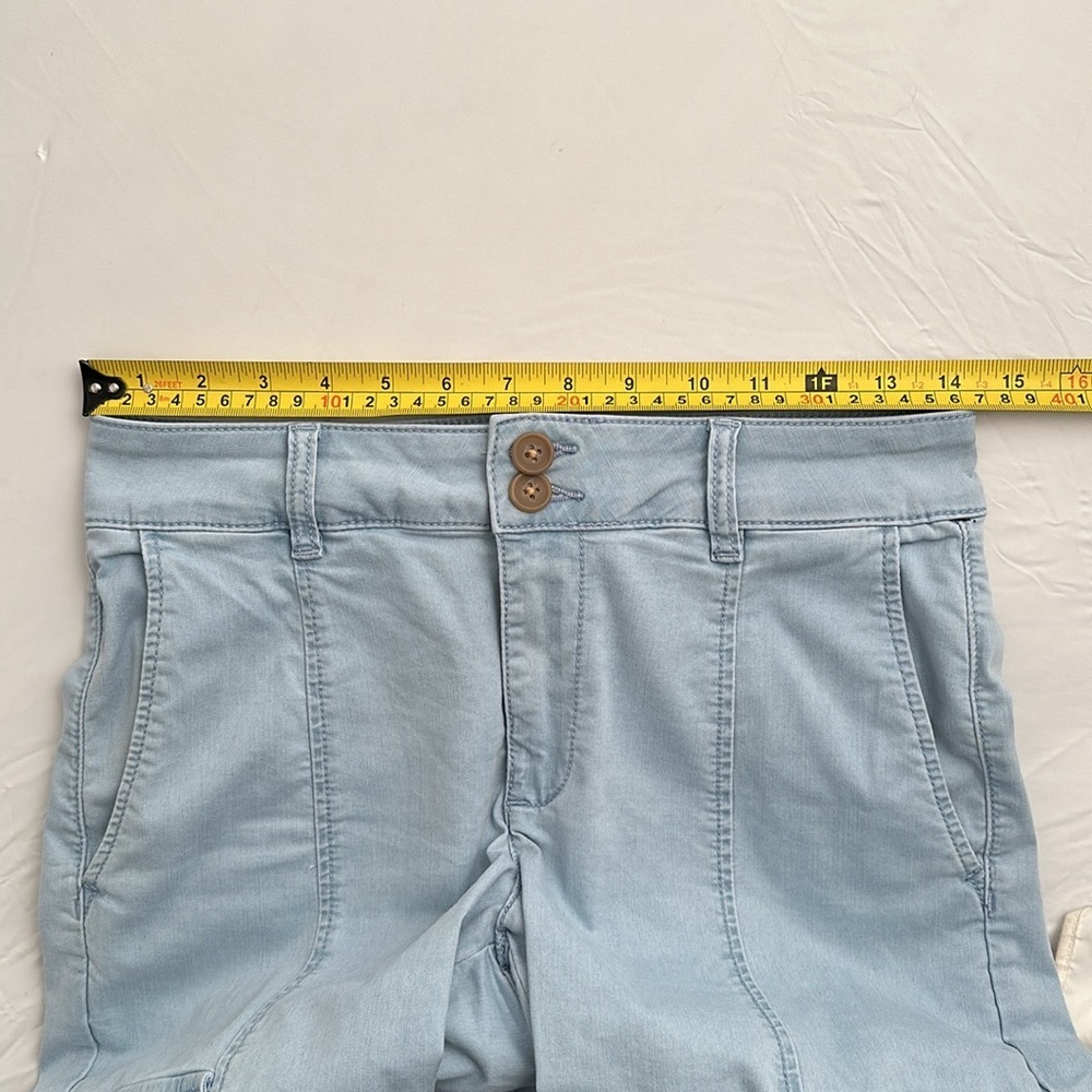 Sanctuary Rebel Ultra Pale blue casual stretch cargo jogger pants - Picture 12 of 15